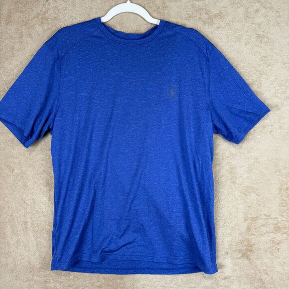 PGA Tour Performance T-Shirt Mens M Blue Moisture Wicking UV Protection Golf - Picture 1 of 8